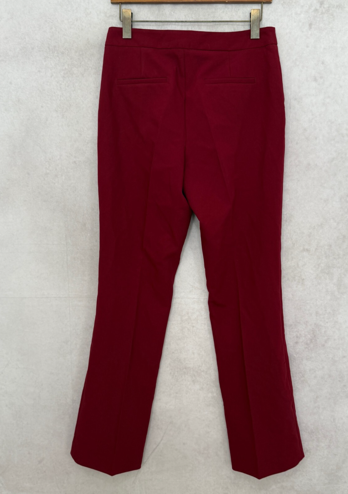 Zara Burgudy Dress Trousers Women's Size Medium Rrp £29.99