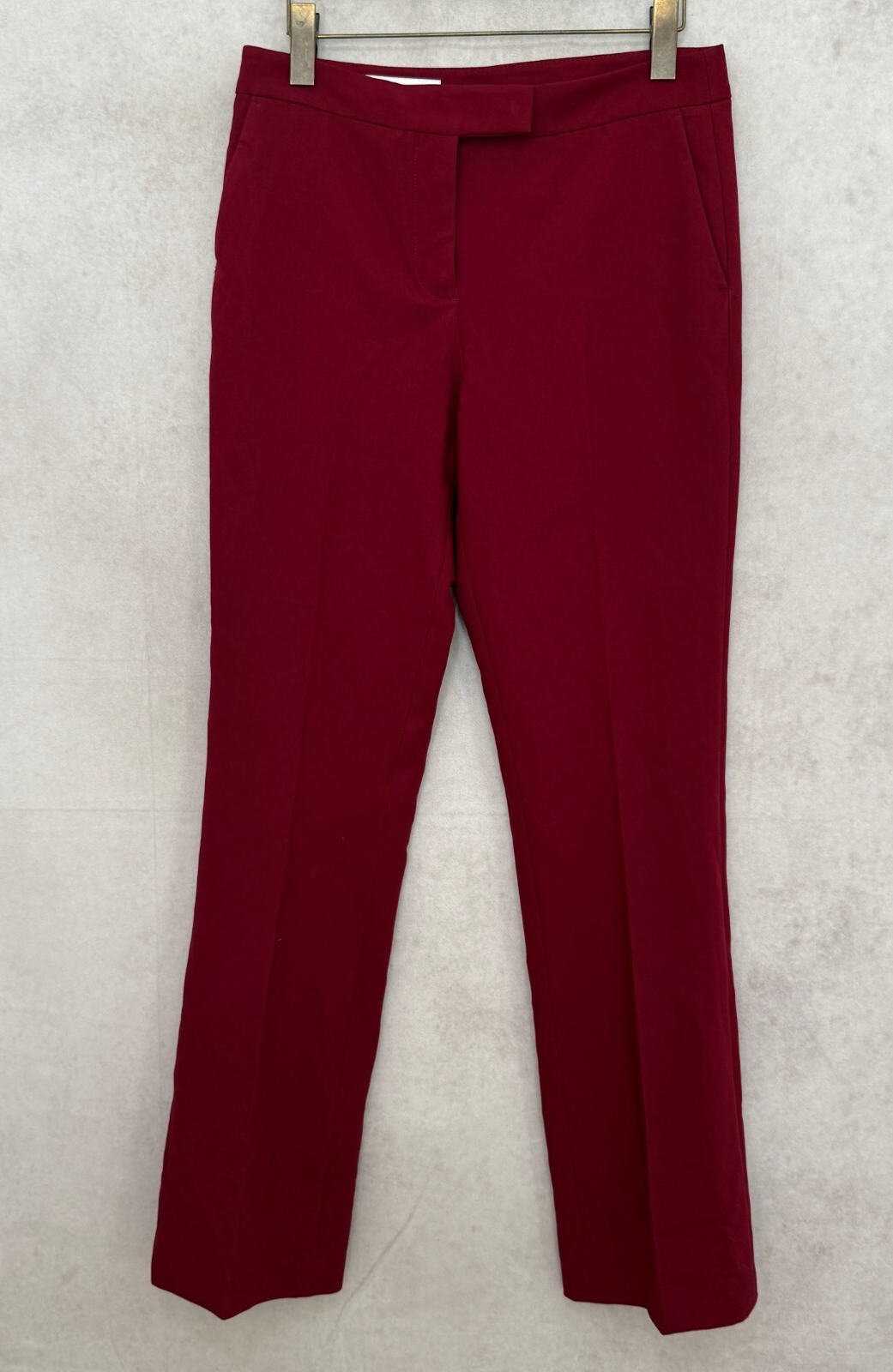 Zara Burgudy Dress Trousers Women's Size Medium Rrp £29.99
