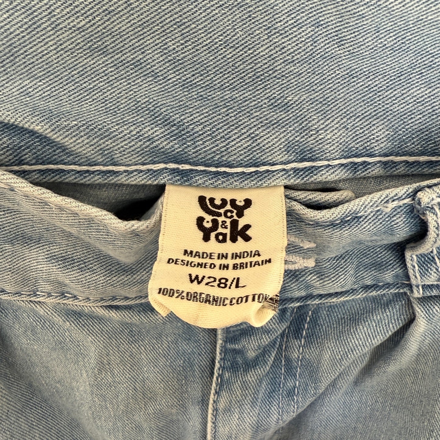 Lucy & Yak Blue Jeans Straight Leg Women's Size 28L