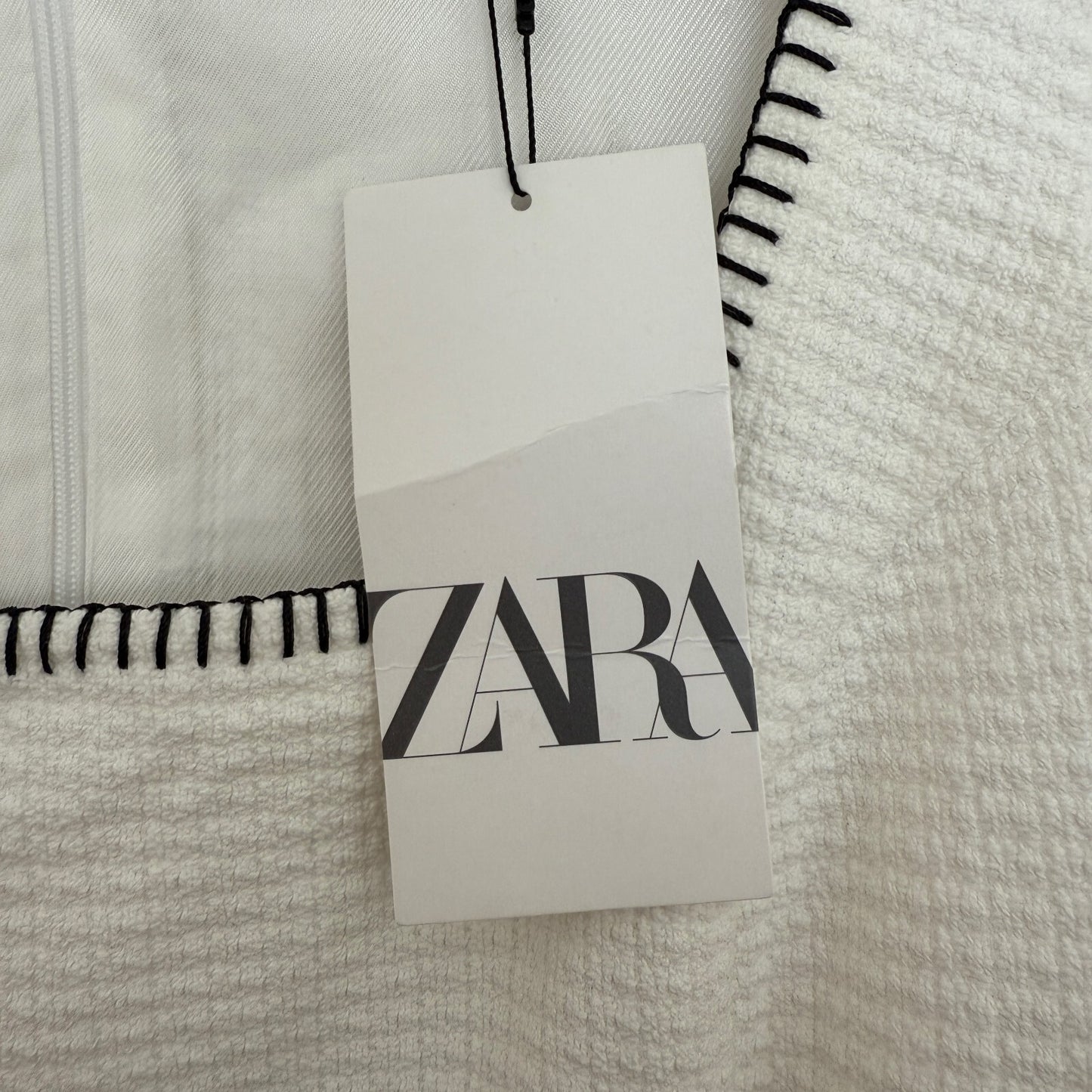 Zara White Cut Out Detail Mini Dress Sleeveless Women's Size Medium rrp £49.99