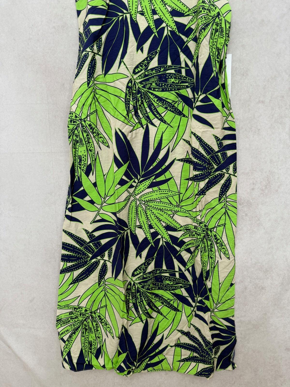 Roman Green Palm Print Strappy Dress Women's Size UK 12