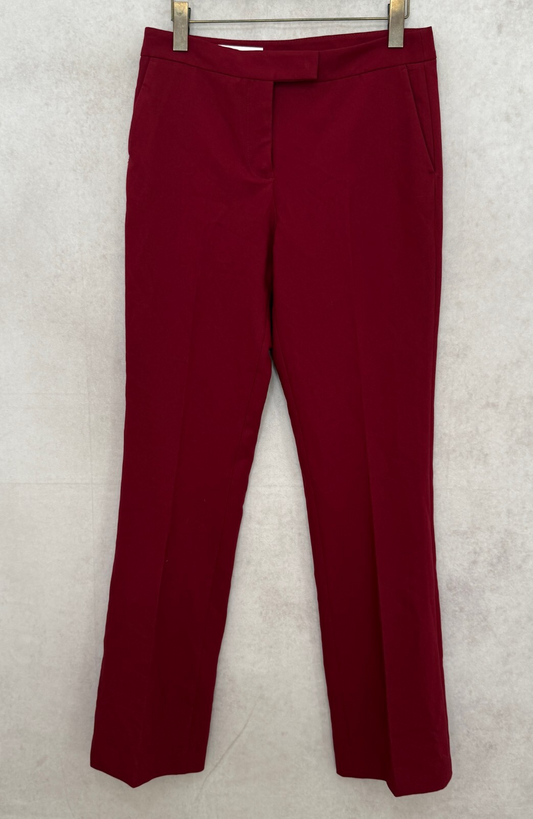 Zara Burgudy Dress Trousers Women's Size Medium Rrp £29.99
